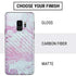 Blue and Purple Marble Galaxy S9 Skin